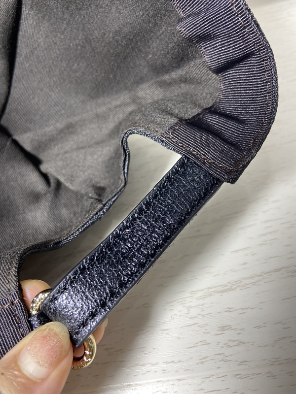 ブランド帽子角部分ディテール